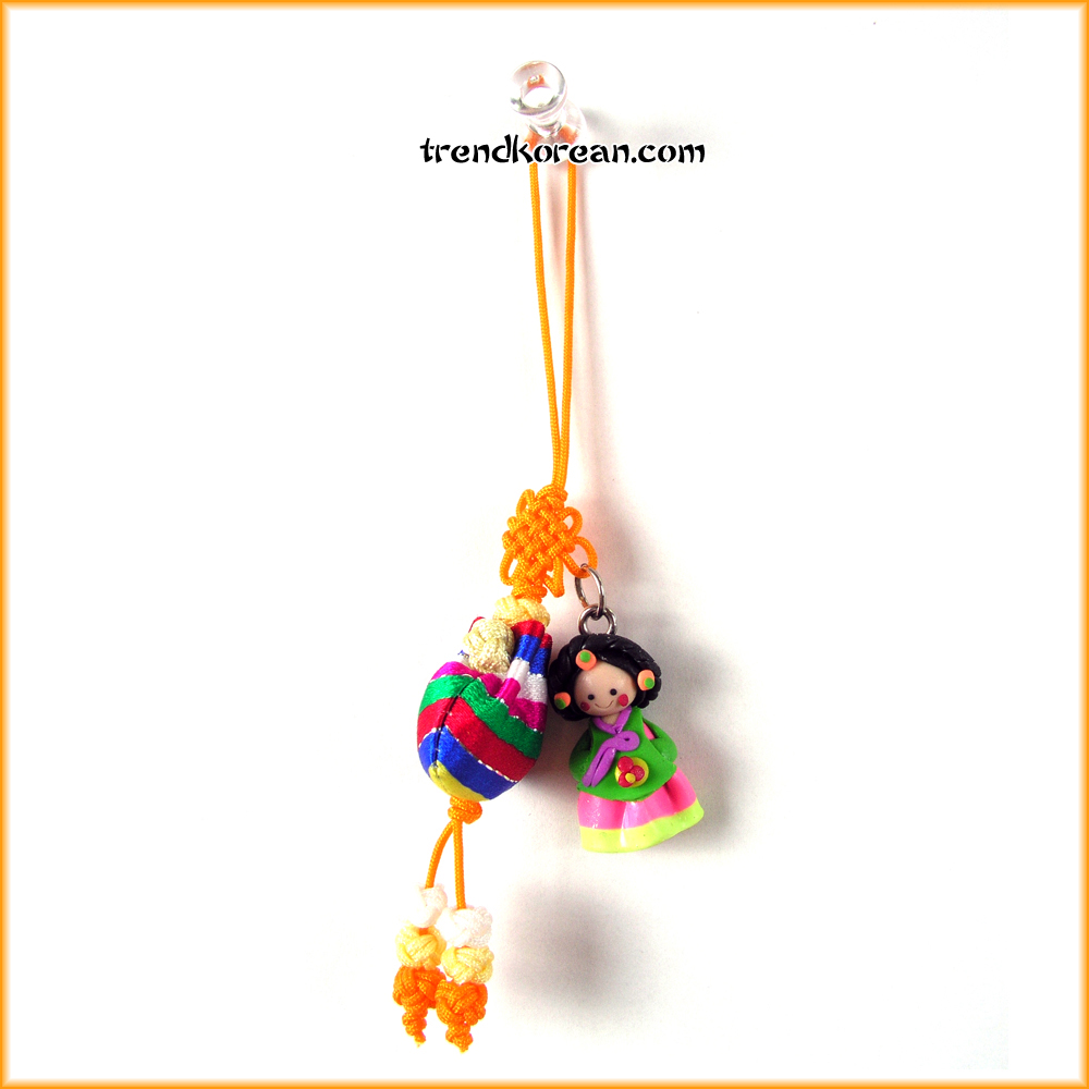 Ensembled Korean Doll Mobile Strap 10